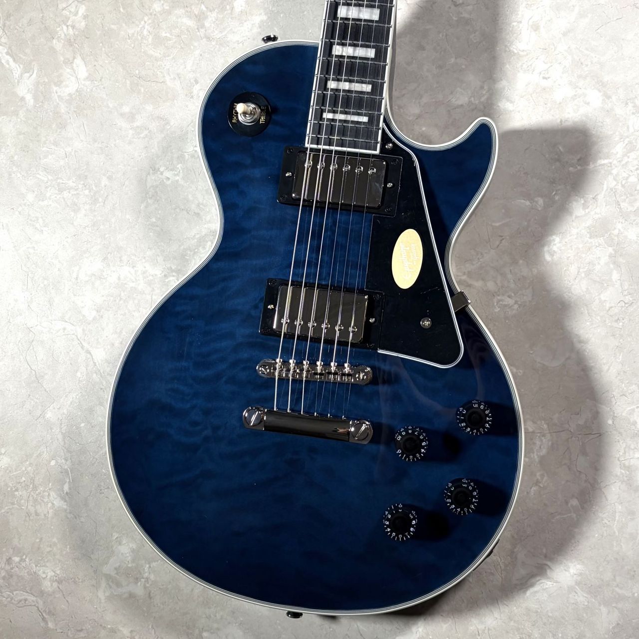 Epiphone Les Paul Custom Quilt Viper Blue【S/N 26011521360/4.04kg