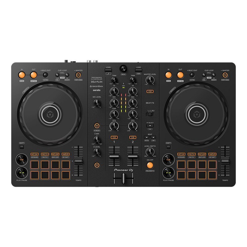 Pioneer Dj 【DDJ-400後継モデル】DDJ-FLX4 + PCスタンド + DM-40D