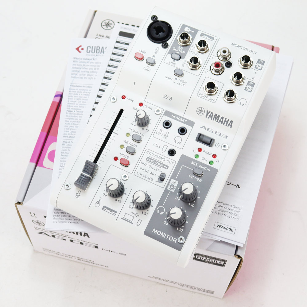 YAMAHA 【中古】 ミキサー ヤマハ YAMAHA AG03 mk2 W ライブ