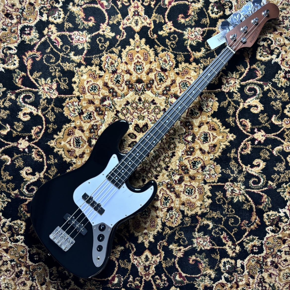 BUSKER'S BJB-Standard BLK ジャズベースタイプ ローステッドメイプル