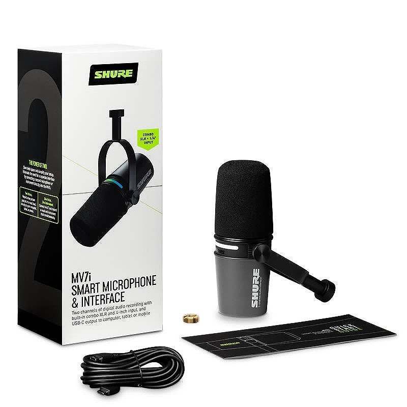 Shure MV7i (MV7I-J)【アームスタンド セット!】【国内正規品2年保証