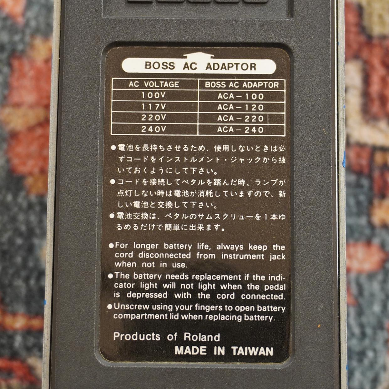 BOSS CS-3 台湾製 ACA仕様 メンテナンス済 BOSS CS-3 台湾製 ACA仕様