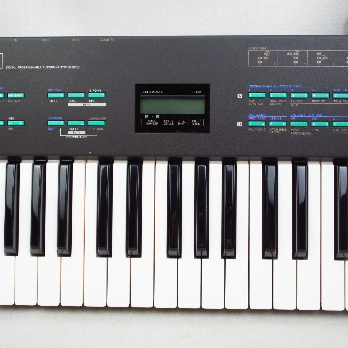 Yamaha DX27 61鍵 説明書、カバー付き　現状品 中古・難あり現状渡し】YAMAHA DX7 ヤマハ シンセサイザー 61鍵