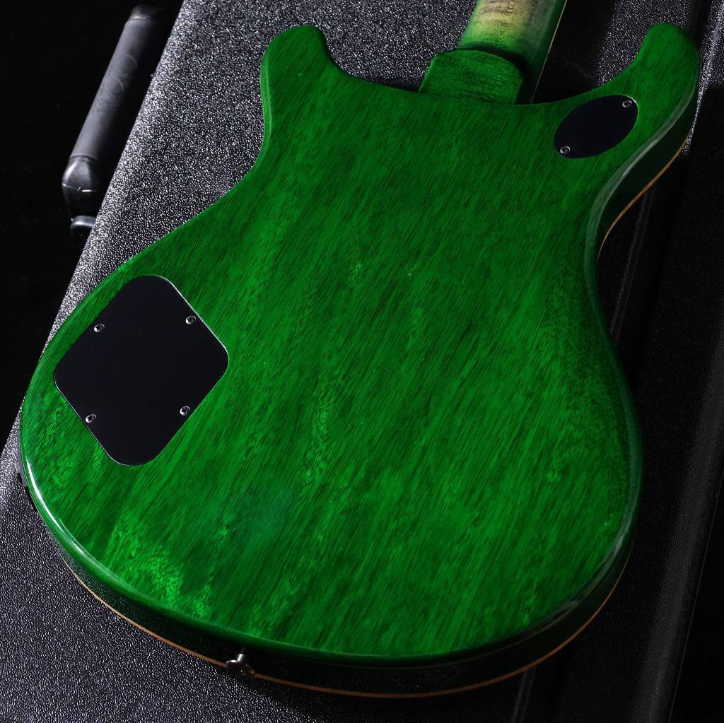 美品 Fホール仕様 グリーンサンバースト PU搭載 エレアコ ギグバッグ付 Paul Reed Smith(PRS) 2025 Wood Library McCarty 594 Semi-Hollow