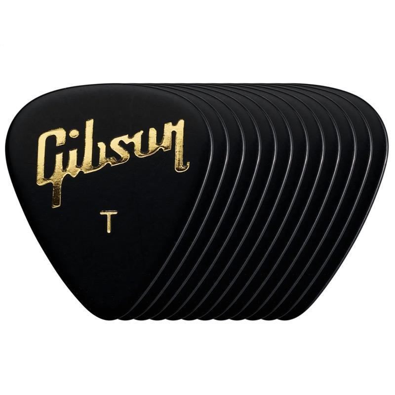Gibson 【決算売り尽くしセール】 APRB12-74T Standard Black Picks 12