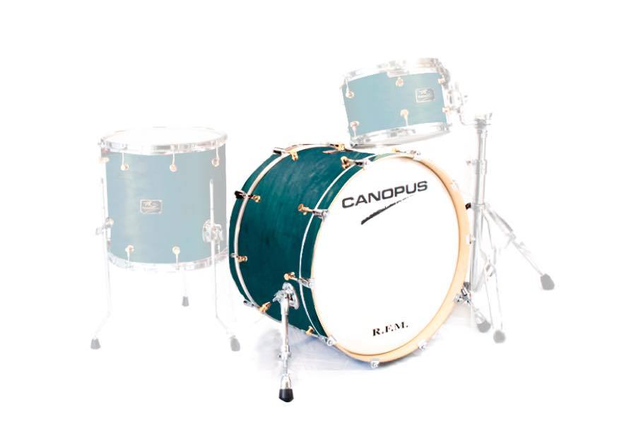 canopus CANOPUS R.F.M. 17x24 Bass Drum Teal Oil（新品/送料無料 