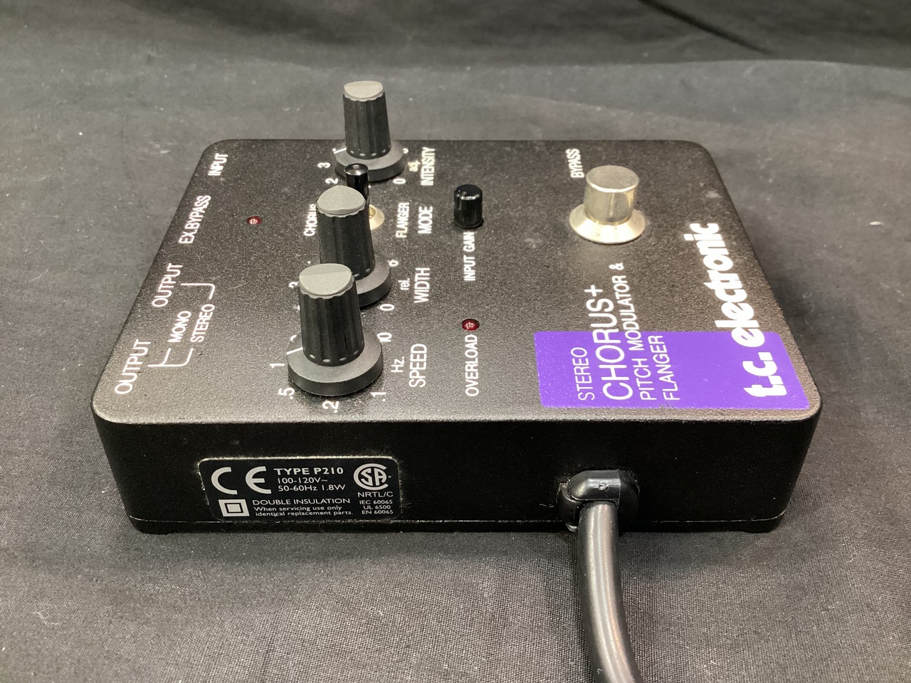 tc electronic STEREO CHORUS+ 名機 ケーブル短加工 tc electronic STEREO CHORUS+ 名機 ケーブル短加工 t.c. electronic