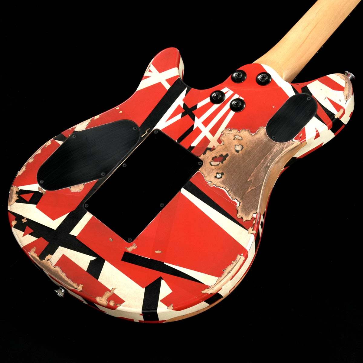 EVH Limited Edition Wolfgang Special Striped Series Ebony FB Red