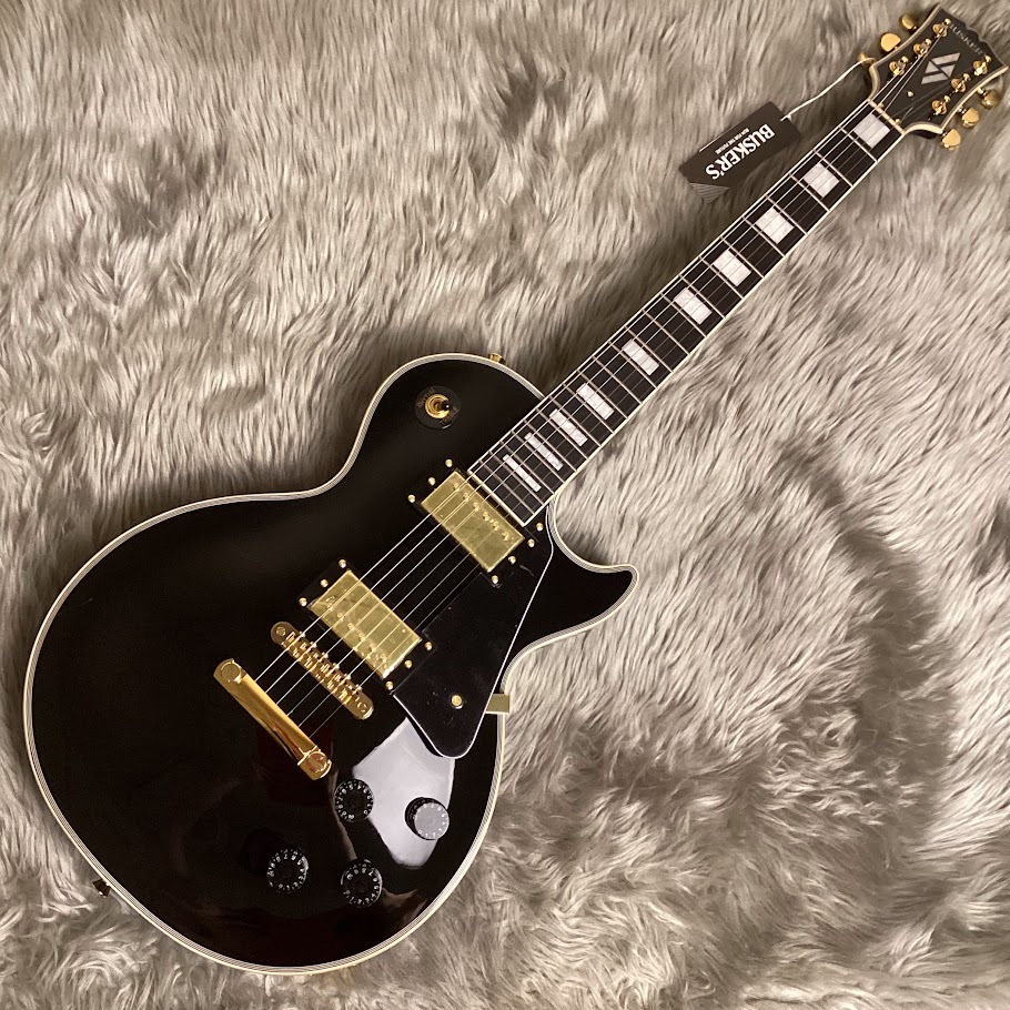 BUSKER'S BLC-500 BLK レスポールカスタム ステンレスフレット エレキ