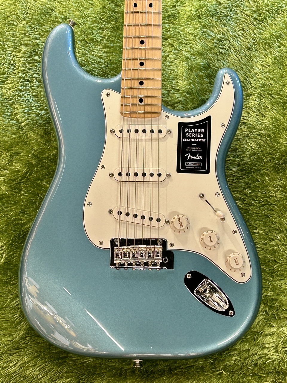 メンテ済｜Fender Player Stratocaster Tidepool Fender Player Stratocaster® Maple Fingerboard Tidepool – The