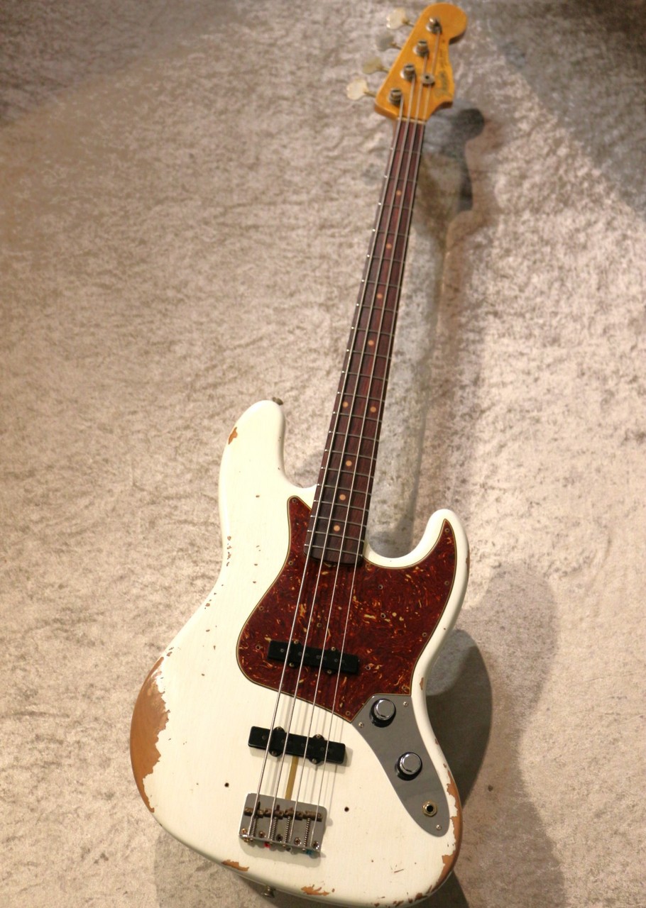 Fender Custom Shop 1961 Jazz Bass Heavy Relic -Aged Olympic