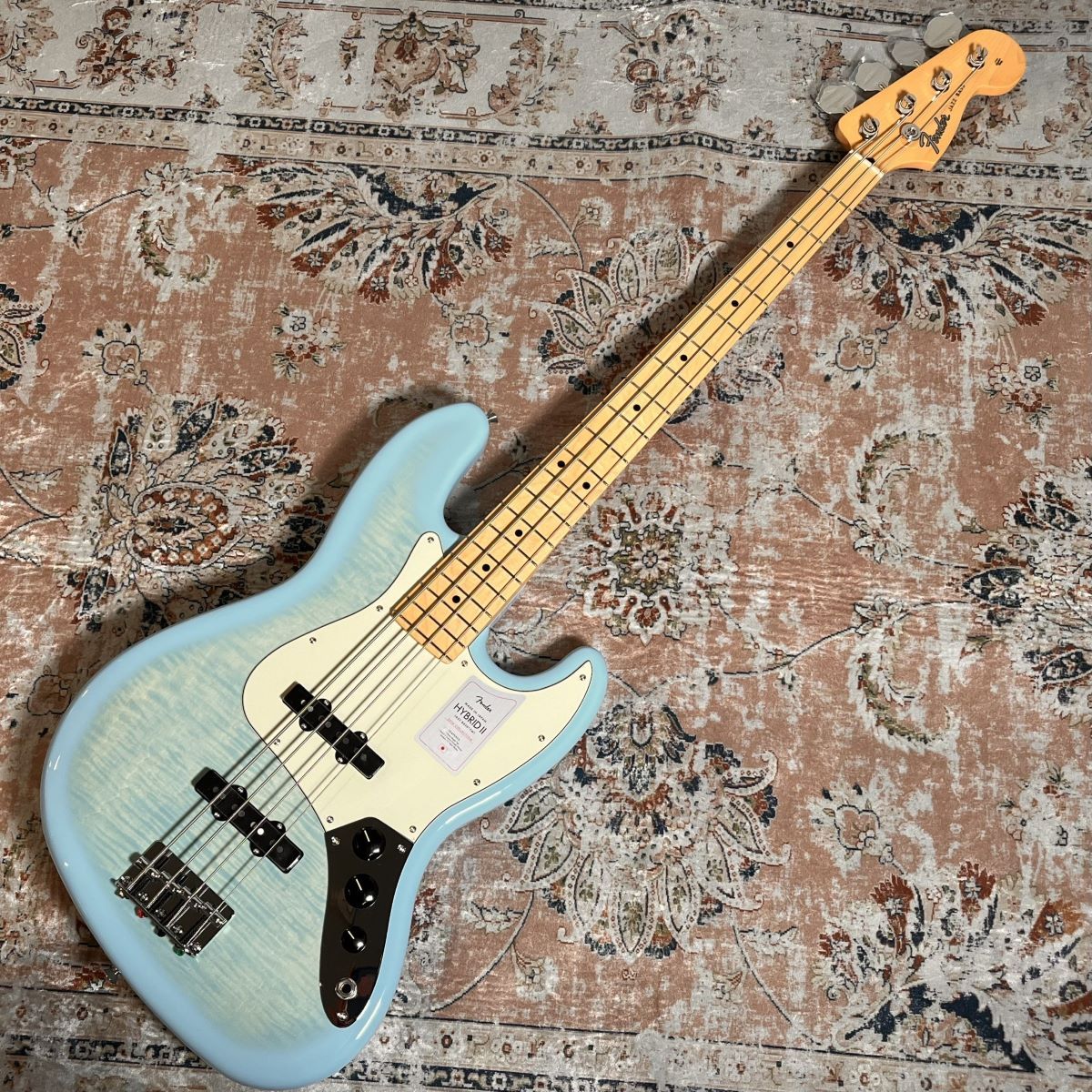 Fender 2024 Made in Japan Hybrid II JazzBass Flame Celeste Blue （新品/送料無料）【楽器検索デジマート】