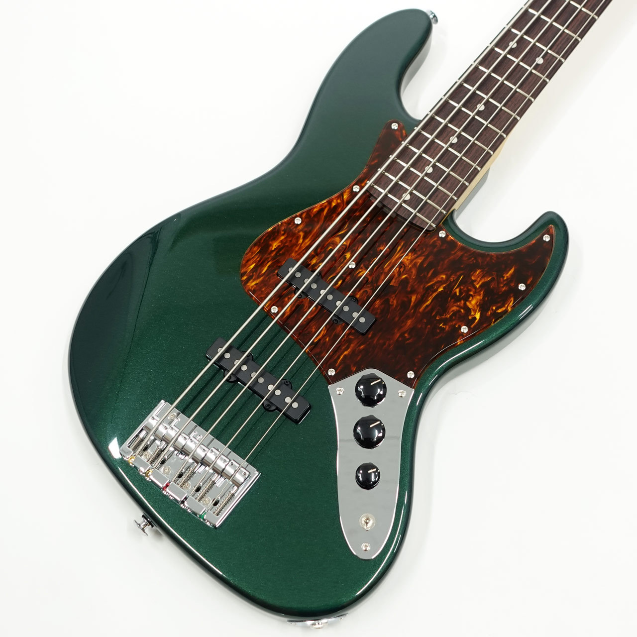 Black Smoker BETA-J5 XL Birds Eye Maple Neck / Old Green Metallic