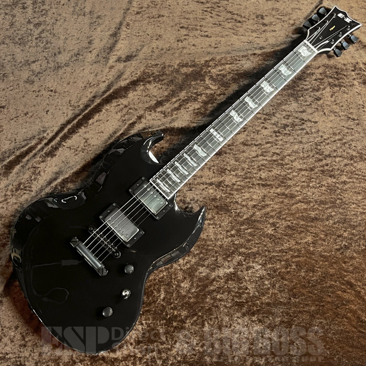 ギター ESP EII VIPER BLACK E-II VIPER 【Black】（新品/送料無料）【楽器検索デジマート】