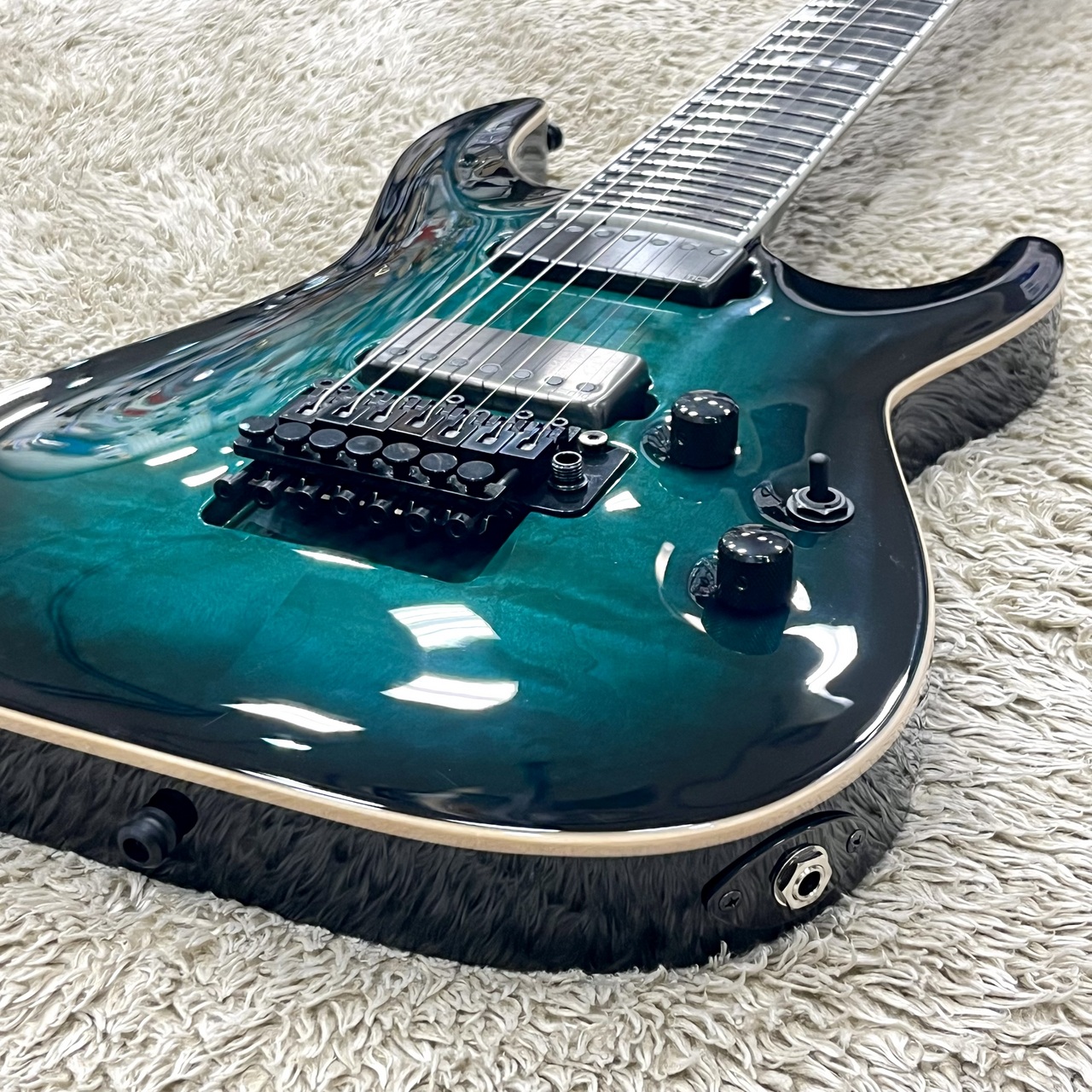 E-II HORIZON FR-7 QM / Black Turquoise Burst 【特価】【7弦