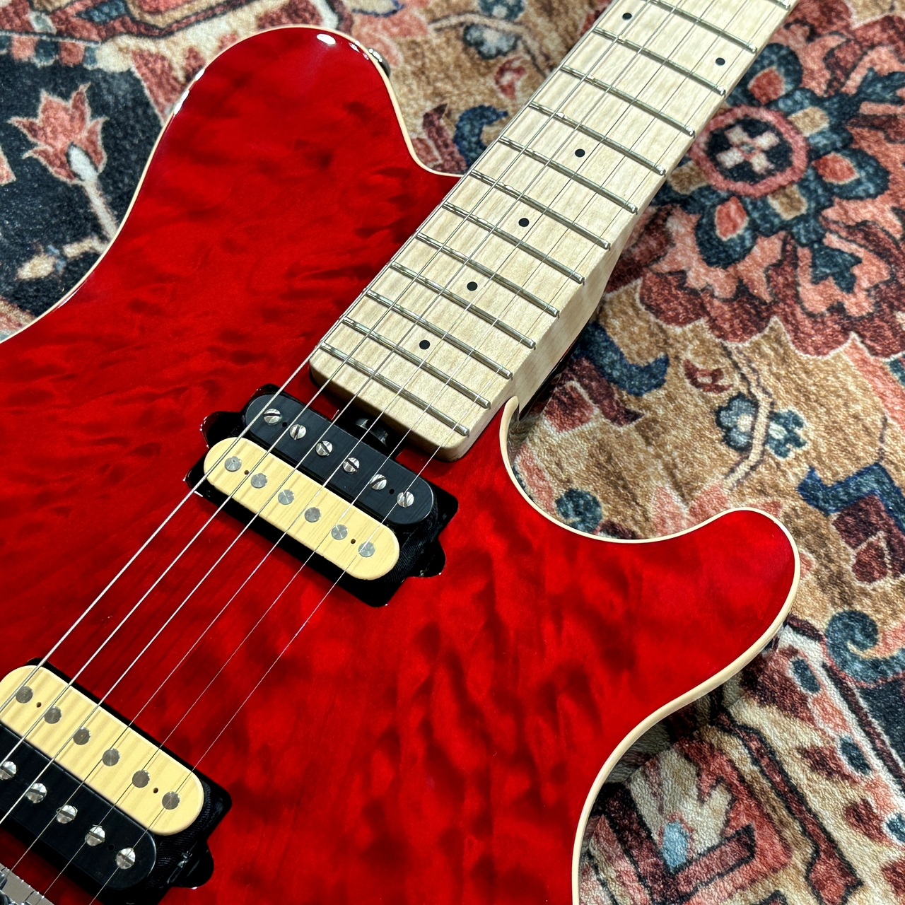 MUSIC MAN Axis KID Limited Trans Red Quilt Mutching Head