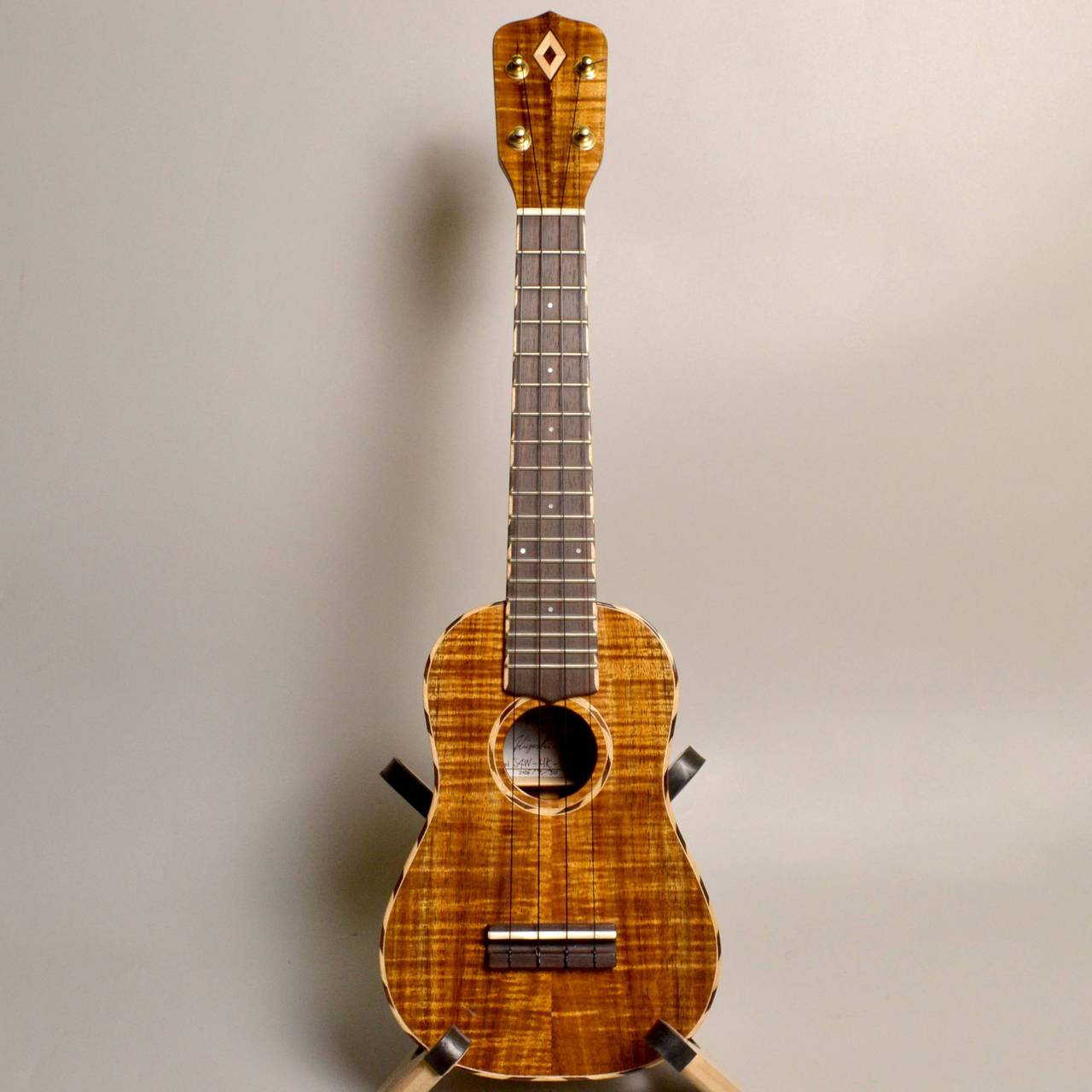 ki-bo-ukulele NO.042 S4W-HK-D4A 【ソプラノ/ハワイアンコア4A/信州産