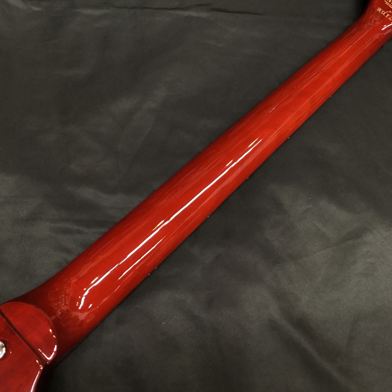 Vintage VRB70CR REVO Series 'Callan' Bass/See Thru Cherry Red