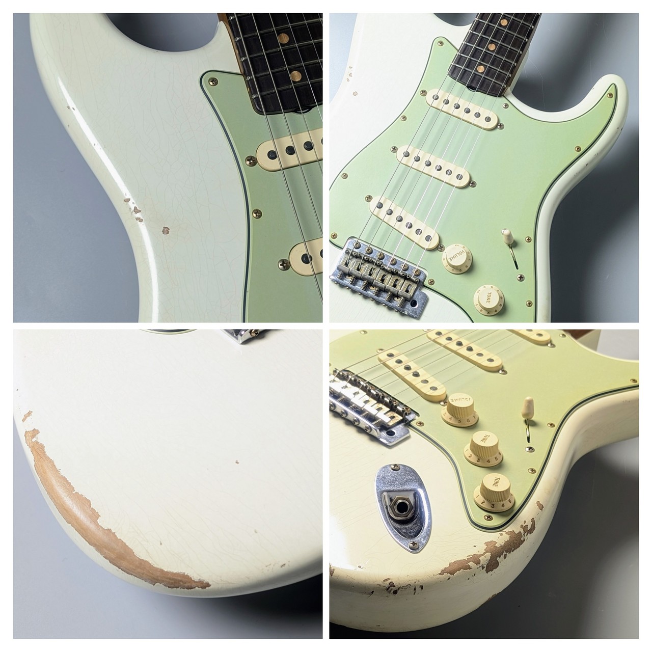 Fender Custom Shop 1963 Stratocaster Relic -Aged Olympic White