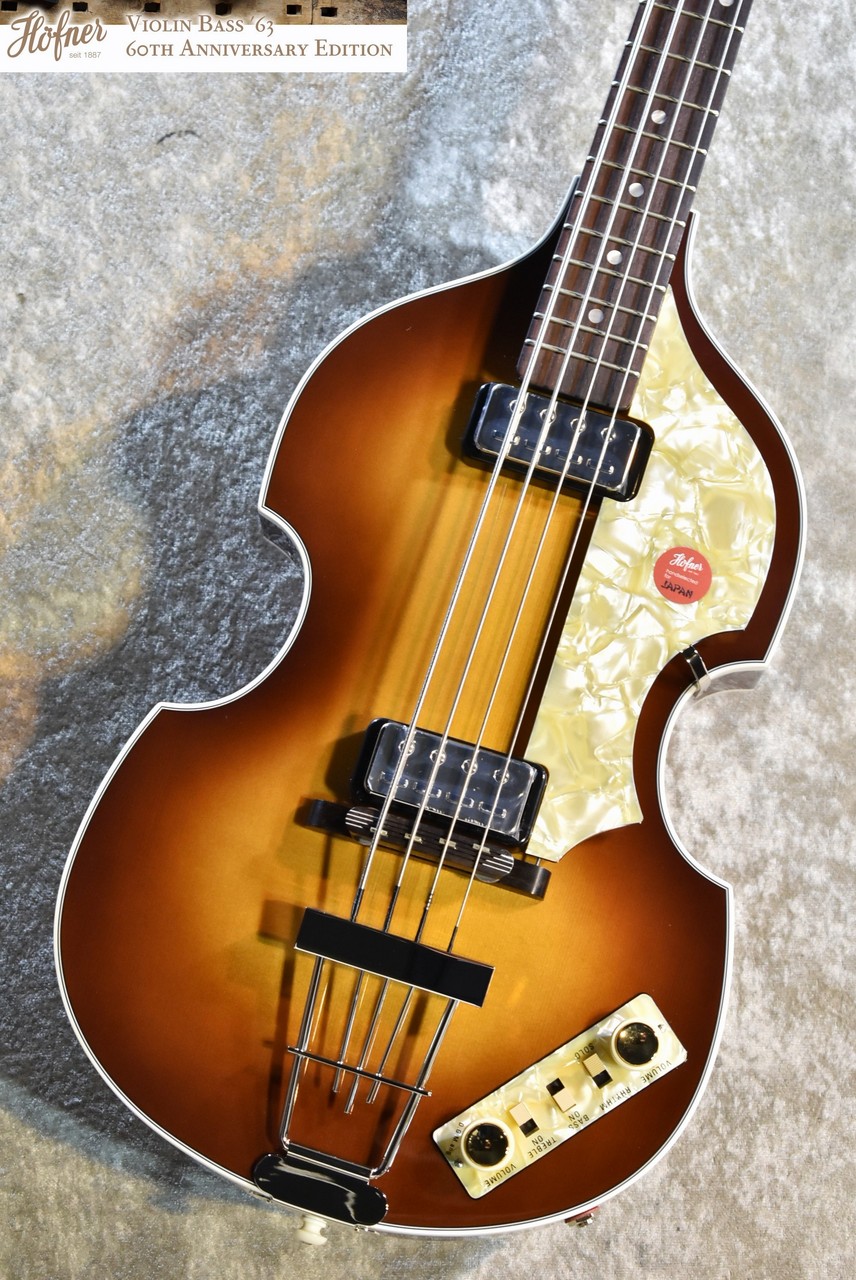 Hofner Violin Bass '63 -60th H500/1-63-60TH-0 #59 【60周年記念限定品】  ヘフナー弦プレゼント【2.20kg】（新品）【楽器検索デジマート】