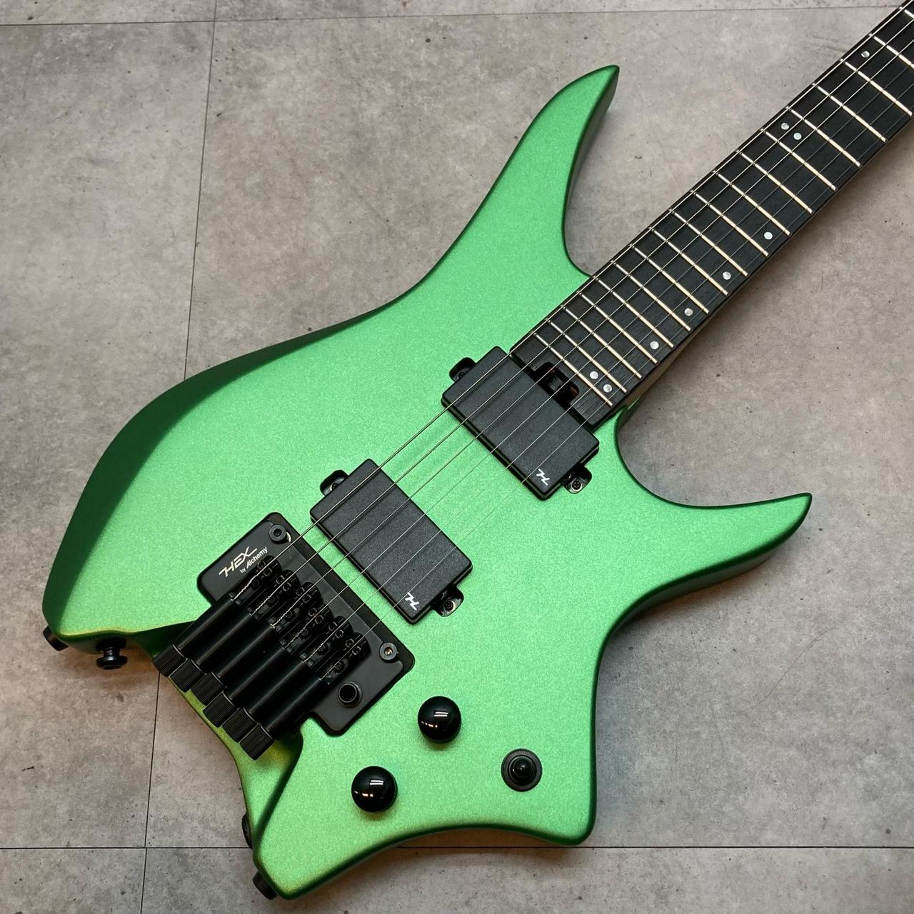ギター HEX Guitars N500 HEX Guitars N500 Metallic Emerald Green（新品/送料無料）【楽器検索