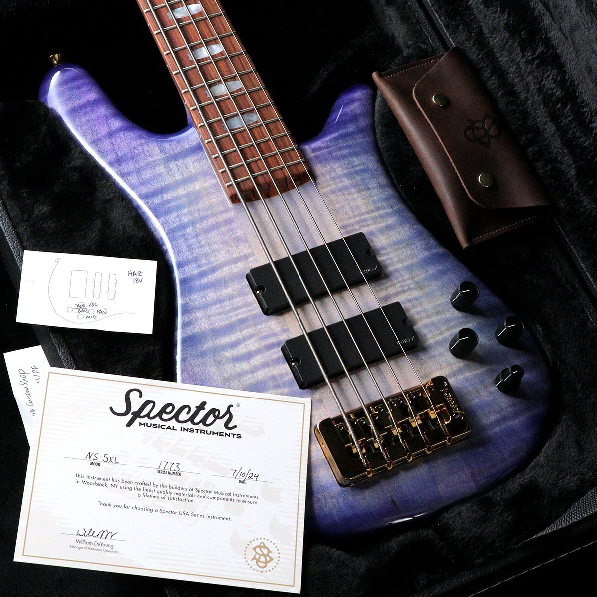 Spector USA NS-5XL Ultra Violet Glow(重量:4.28kg)【渋谷店】