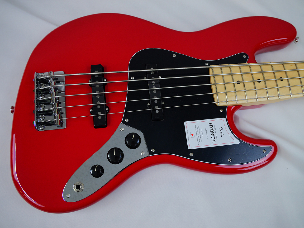Fender Made in Japan Hybrid II Jazz Bass V (Modena Red)（新品/送料無料）【楽器検索デジマート】