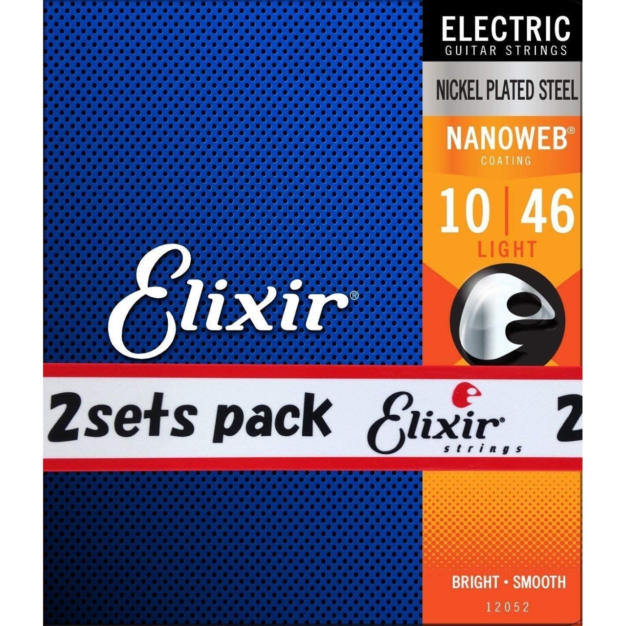 Elixir #12052 2個セット エレキギター弦 NANOWEB Light（新品）【楽器