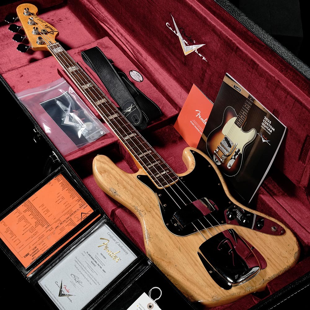 Fender Custom Shop 1975 Jazz Bass Heavy Relic Aged Natural(重量