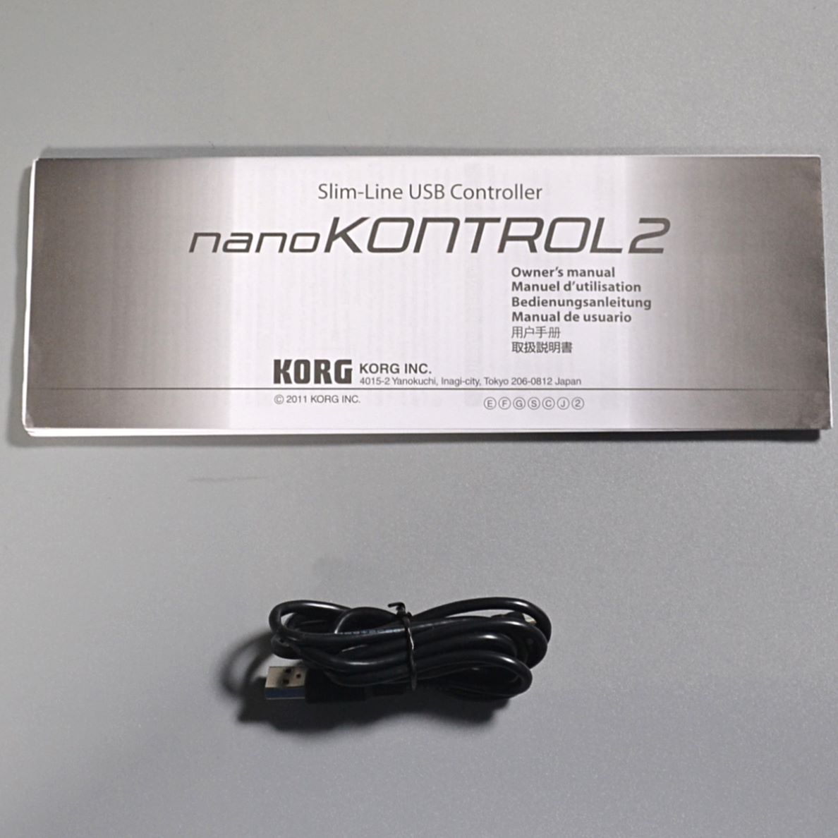 KORG nanoKONTROL2 BK (ブラック) MIDIコントローラー スリム