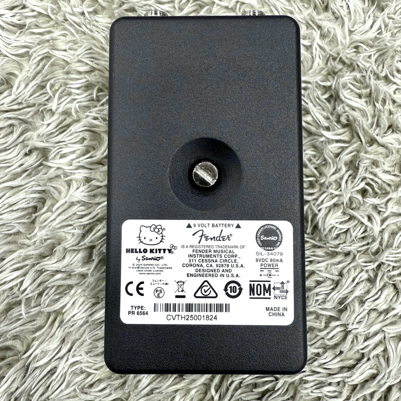 Fender HELLO KITTY Fuzz Pedal Black フェンダー ハロー・キティ