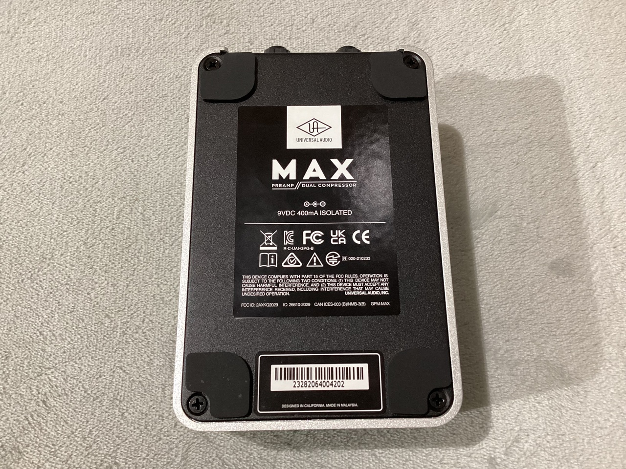 Universal Audio UAFX MAX Preamp & Dual Compressor（中古）【楽器