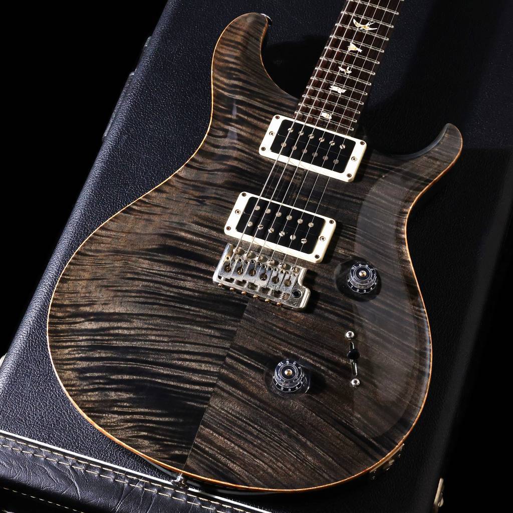 PRS custom24 10top 2014年式 Paul Reed Smith(PRS) 2014 Custom 24 10Top Gray Black Pattern Thin