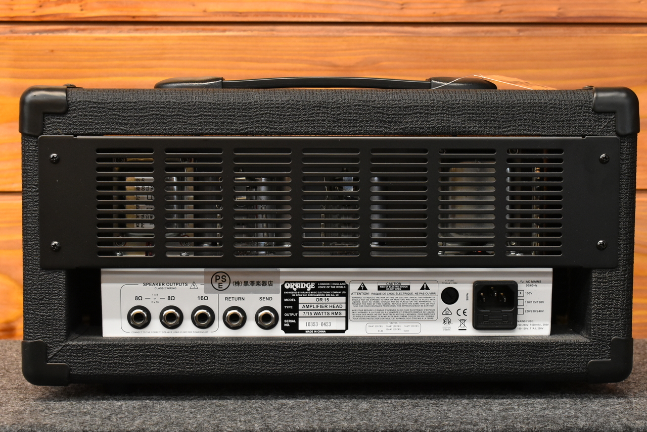 ORANGE OR15H Black【15W小型ヘッドアンプ!】【オールチューブ】（新品