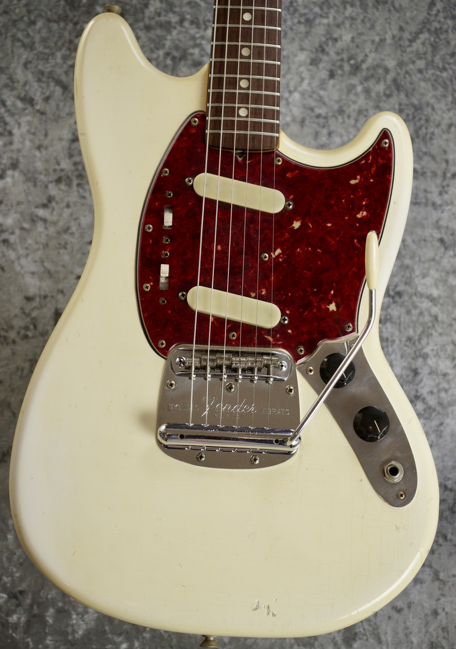限定値下げ！mustangタイプ ネックMX ボディ不明 調整済みは動画！ Fender 【スラブ指板】1966 Mustang / White 【Bネック】【3.52