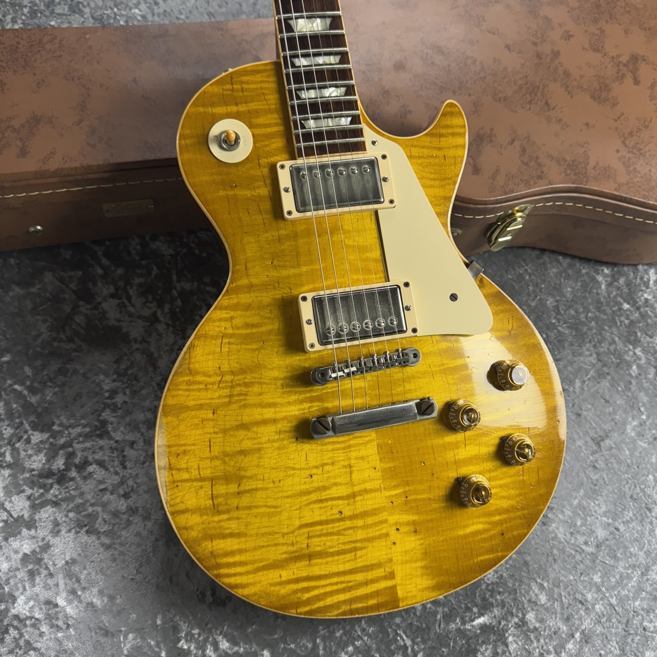 Gibson Custom Shop 【極上フレック杢】 1959 Les Paul Standard Lemon
