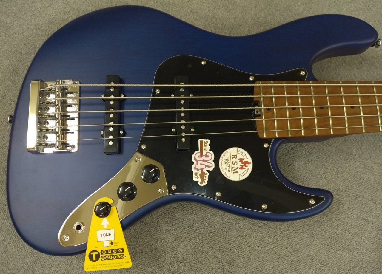 【まりい】Bacchus エレキベース ブルー Bacchus GS-2DX RSM/M / IBM (Ice Blue Metallic) 【Ernie Ball