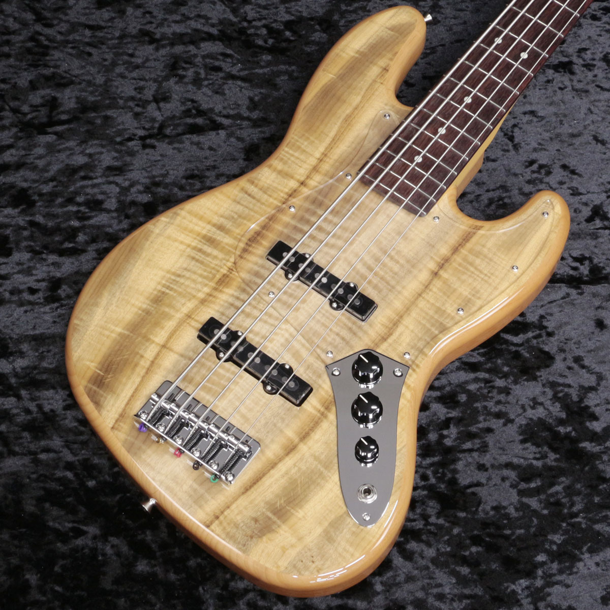 Fender ISHIBASHI FSR MIJ Hybrid II Jazz Bass V Myrtle Top Alder
