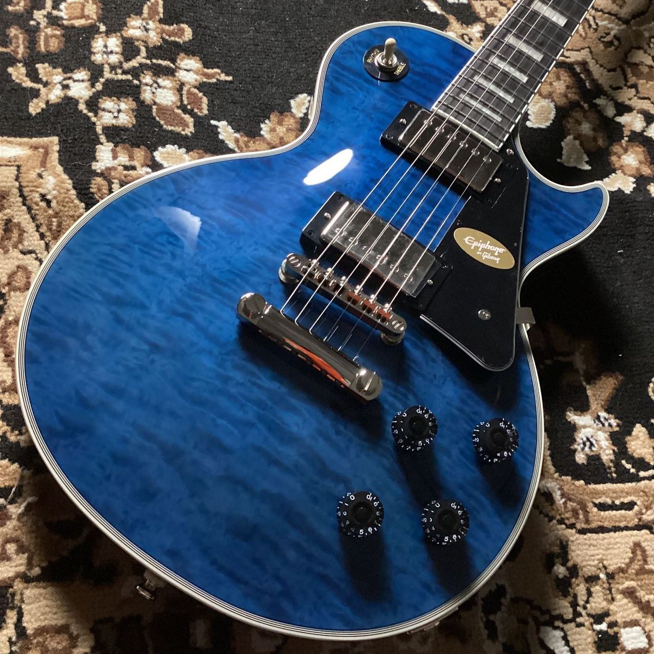 Epiphone Les Paul Custom Quilt Viper Blue（新品/送料無料）【楽器