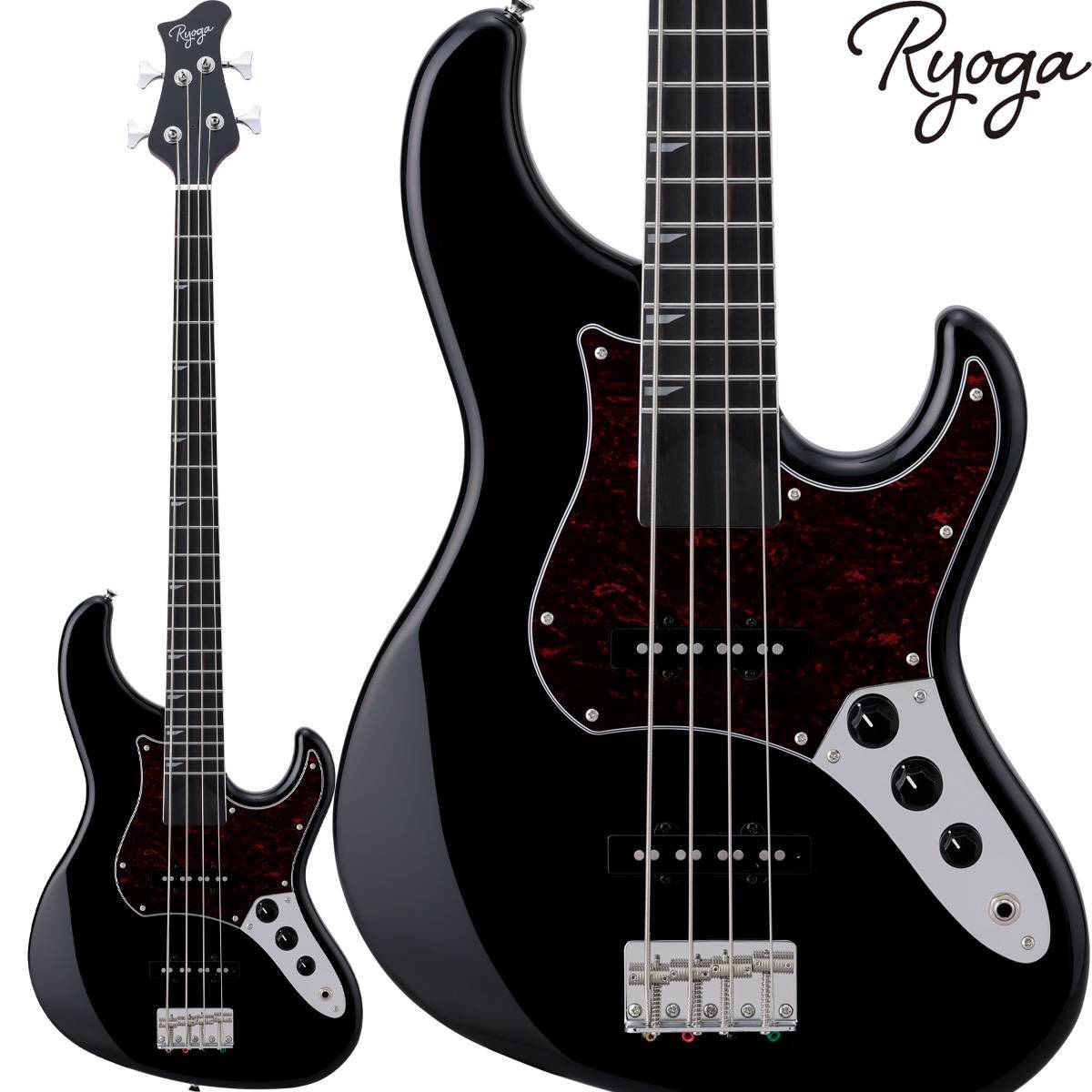 RYOGA VAL-BASS Black エレキベース ジャズベースタイプ ベイクド