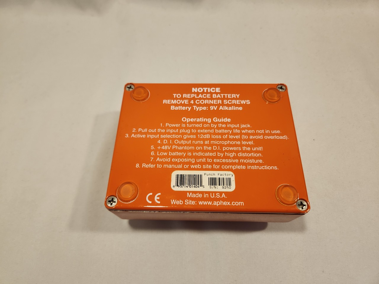 Aphex Punch Factory 1404 Compressor - Geek IN Box