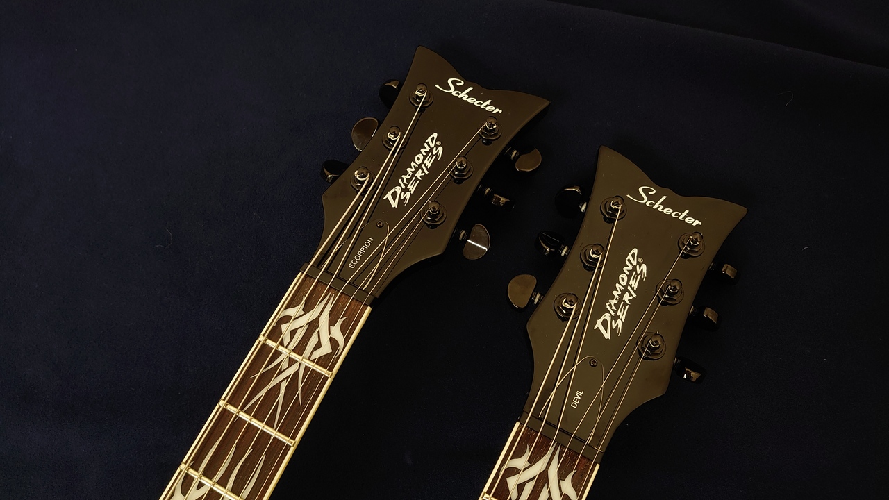 SCHECTER DIAMOND SERIES TWIN TRIBAL with hard case（中古）【楽器 