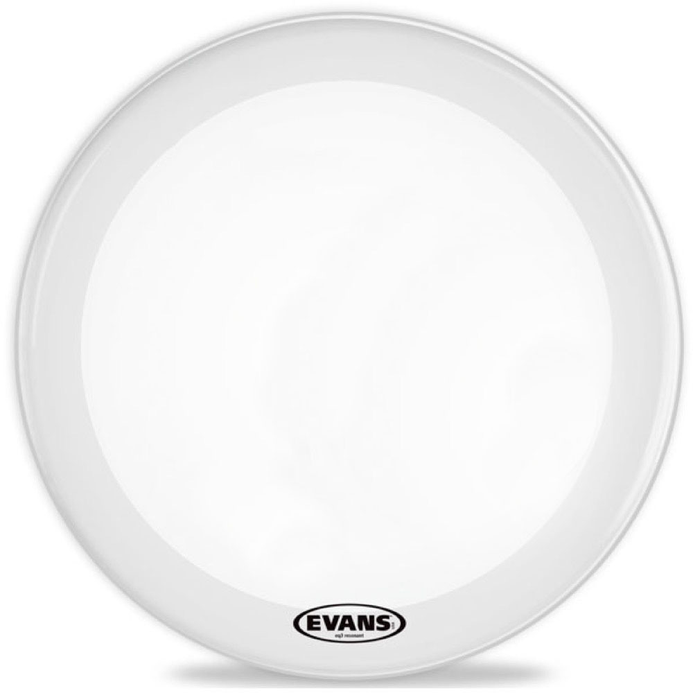 EVANS BD20RGCW-NP EQ3 Resonant Coated White バスドラムヘッド