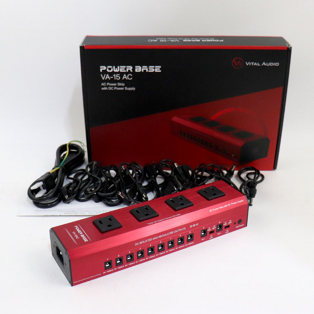 VAITAL AUDIO POWER BASE VA-15AC 電源タップ VITAL AUDIO POWER BASE VA-15 AC エフェクター電源