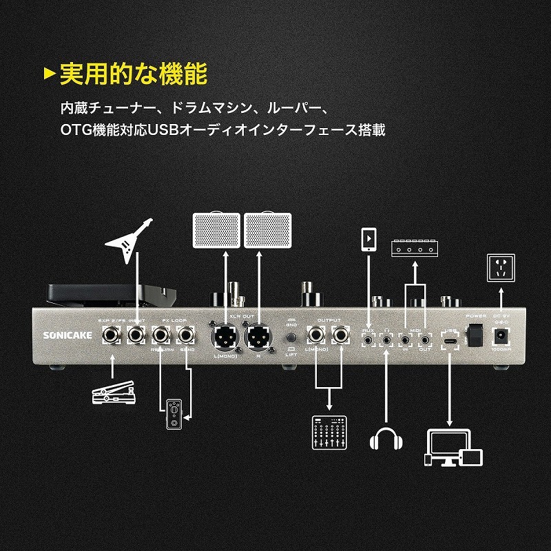 SONICAKE Matribox II Pro QME-200 マルチエフェクター 【国内正規品