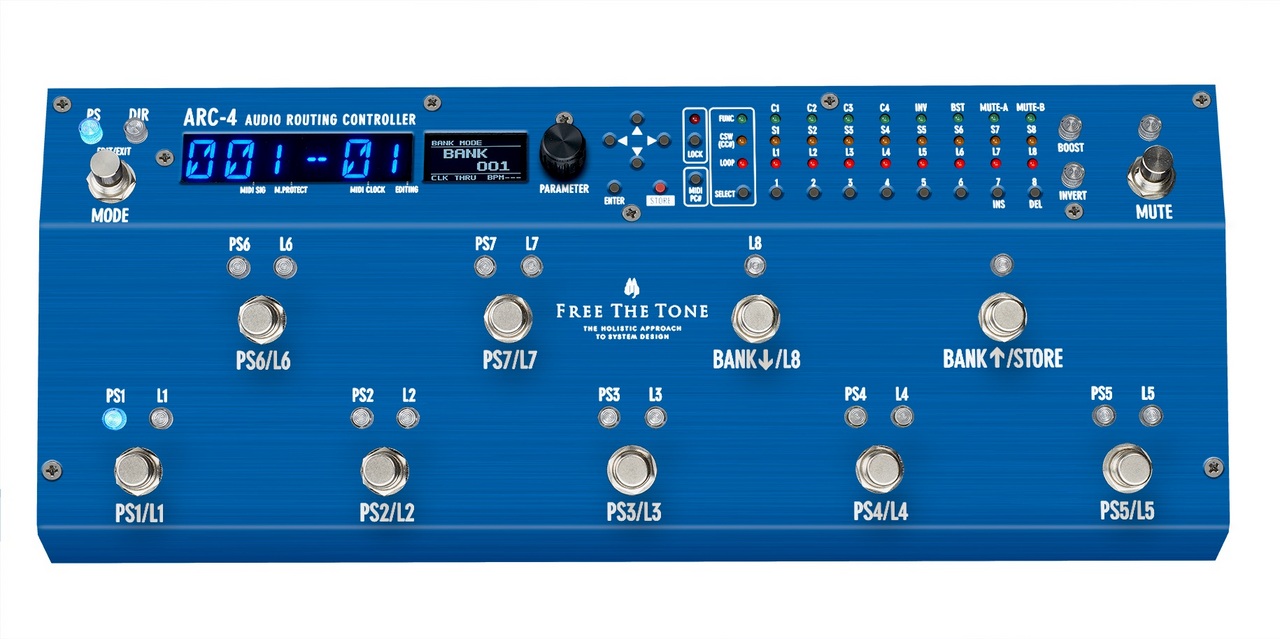 【美品】FREE THE TONE ARC-4 Free The Tone ARC-4 Audio Routing Controller – Guitars Rebellion
