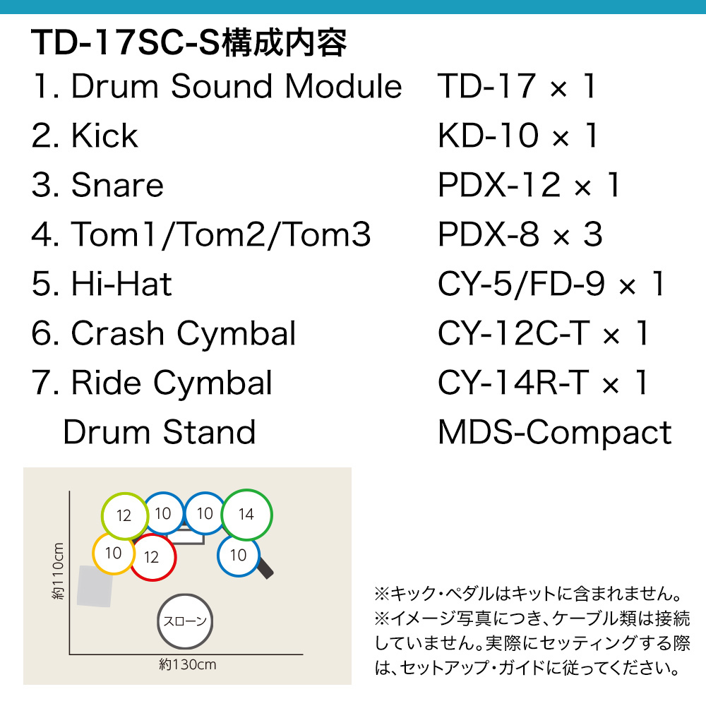 Roland TD-17SC-S 【TD-17 ver2.0モジュール搭載】シンバル