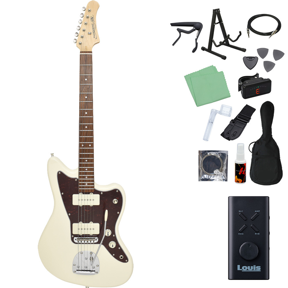 Photogenic JM-220 エレキギター初心者14点セット 【ヘッドホンアンプ