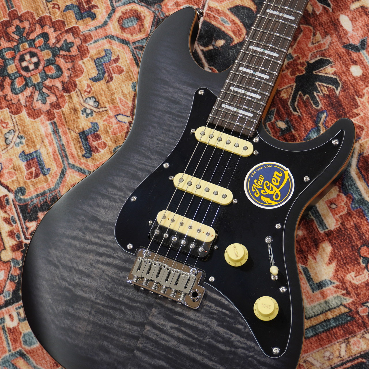 Sire Larry Carlton S7 FM New Gen TBK (Transparent Black Satin