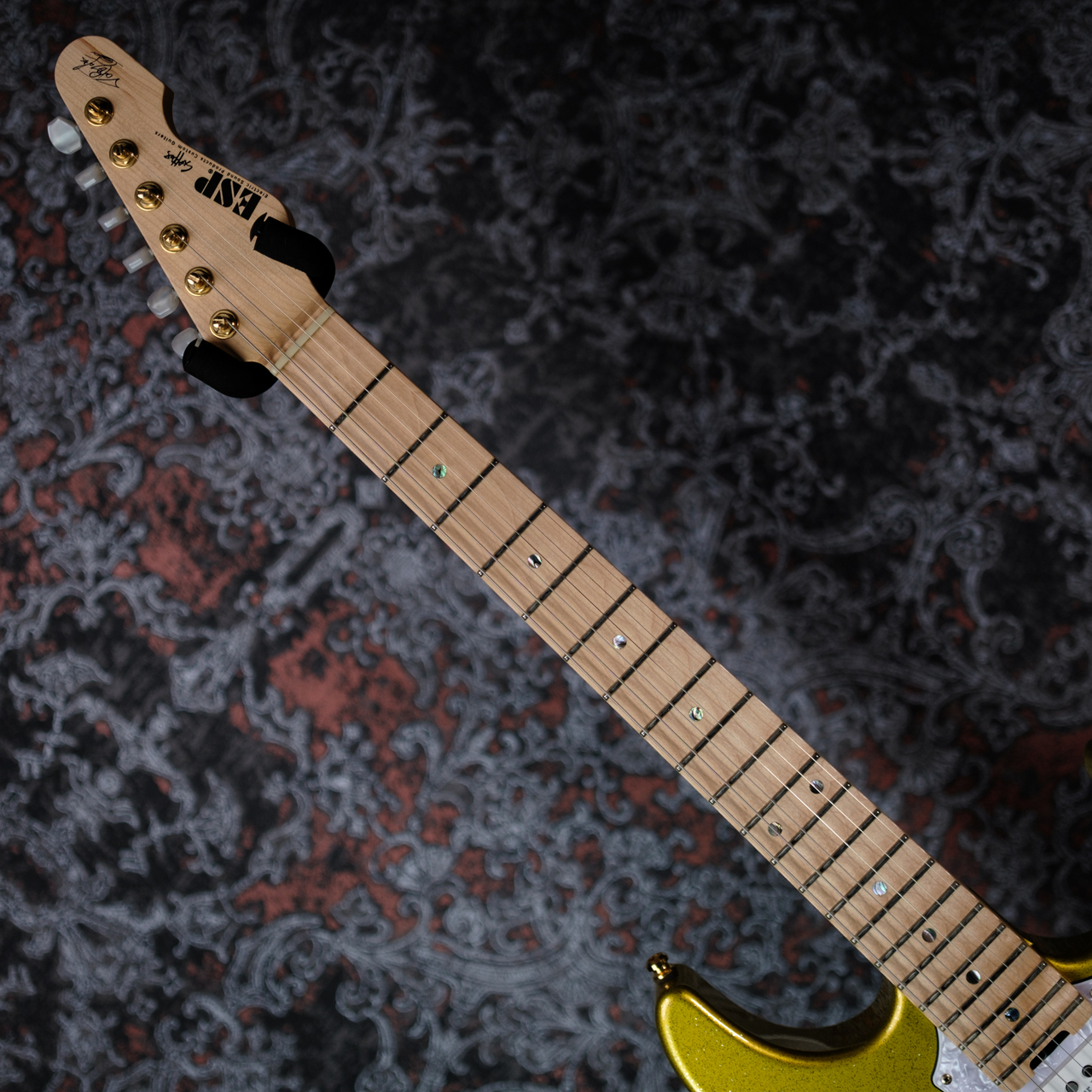 ESP SNAPPER Ohmura Custom -Eclipse Gold-【現物画像】（中古）【楽器